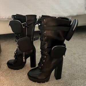 Fashion Nova BRAND NEW black boots